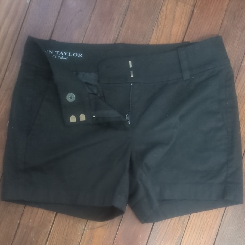 Ann Taylor High Waist Black Shorts